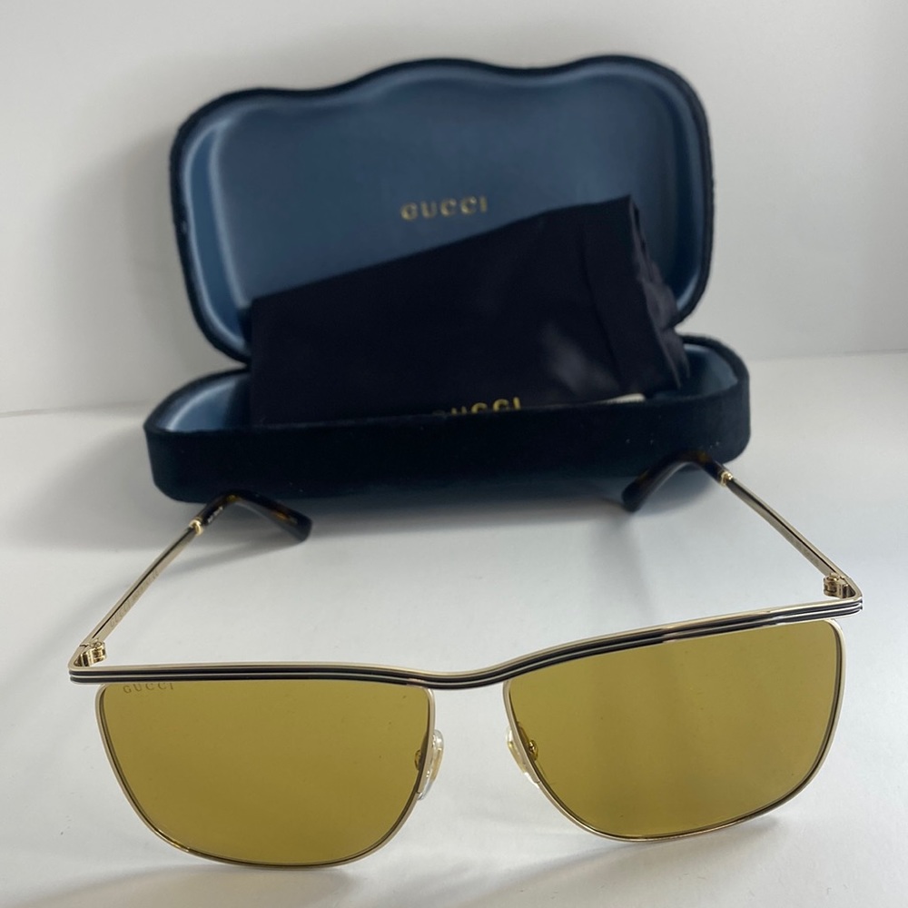 New - GUCCI New Authentic Oversized Sunglasses GG0821S-30009535003 - Picture 3 of 13